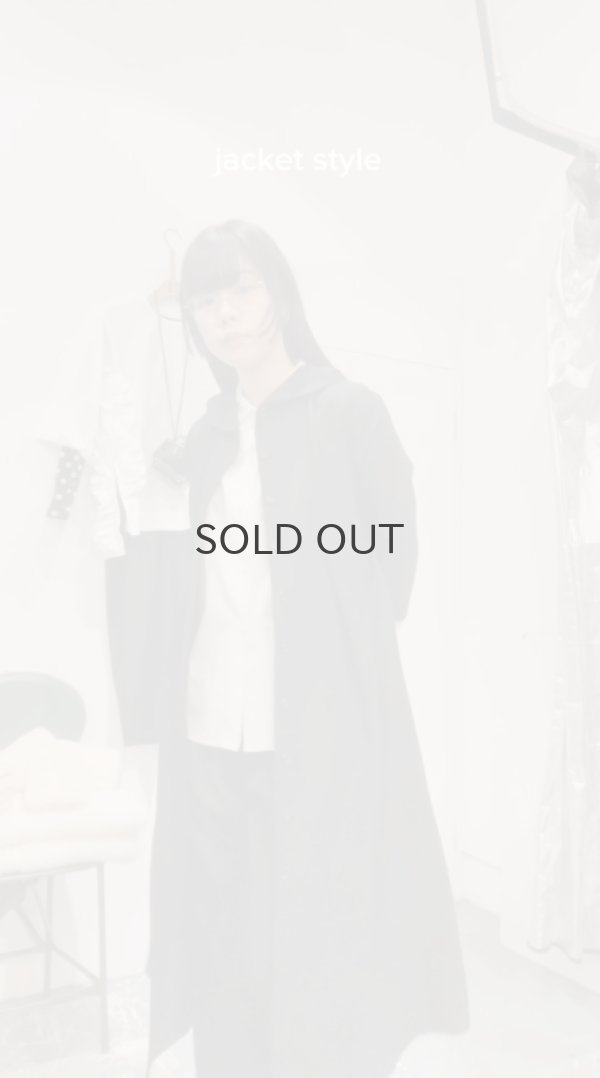 画像12: ウールギャバ後染ワンピース (BK) (12)