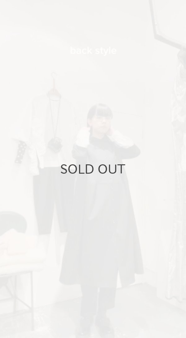 画像10: ウールギャバ後染ワンピース (BK) (10)