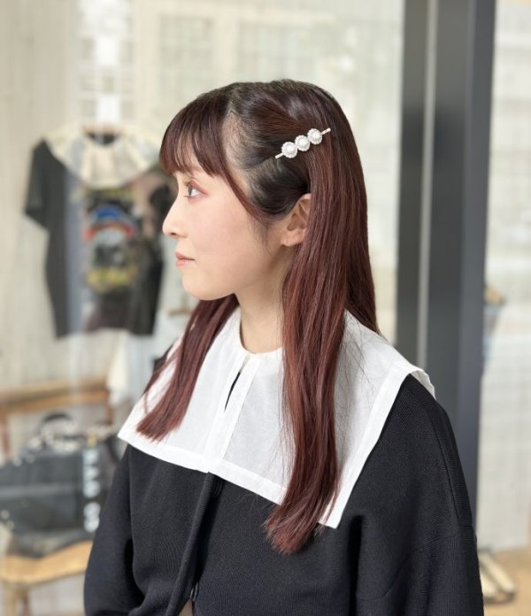 画像13: pearl×crystal hair pin (30739) (13)