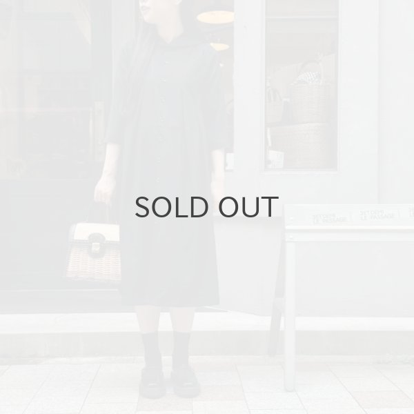 画像16: ウールギャバ後染ワンピース (BK) (16)