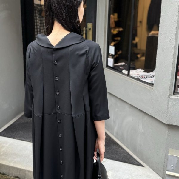 画像12: ウールギャバ後染ワンピース (NV) (12)