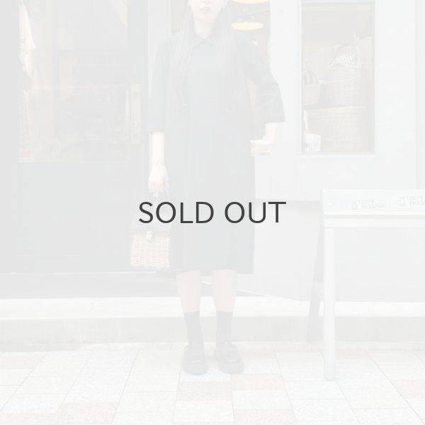 画像14: ウールギャバ後染ワンピース (BK) (14)