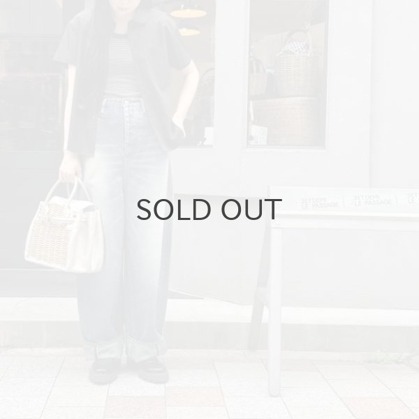 画像17: ポケット付き丸襟半袖ブラウス (BK) (17)