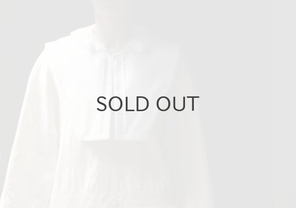 画像15: 綿タイプライター 付け衿 (WH) (15)