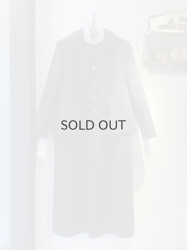 画像39: ウールギャバ 丸襟ジャケット (NV) (39)