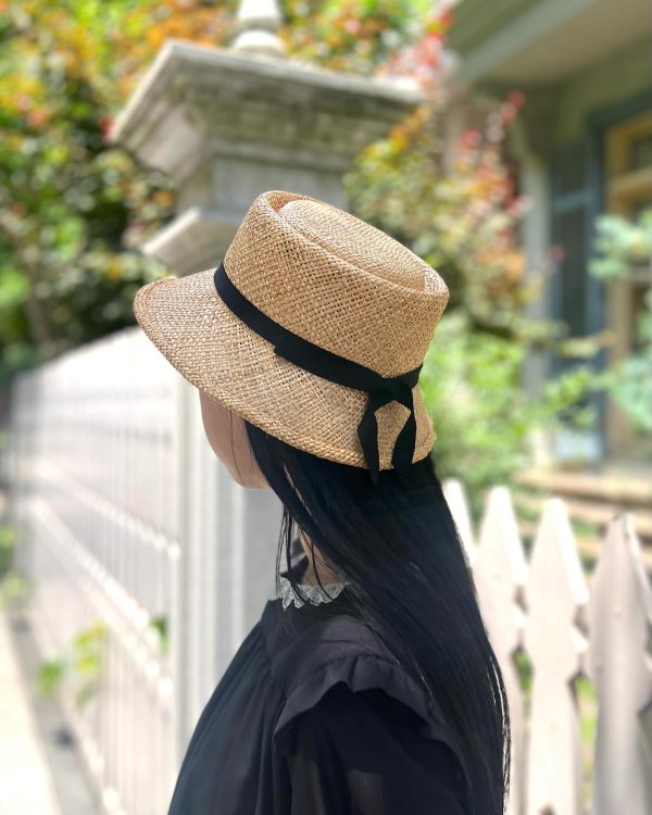 画像19: gather dress (2401-FD04:BK) (19)