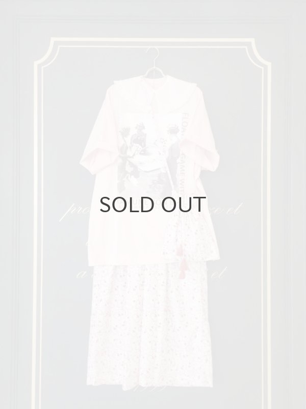 画像17: Khadi Silk Flower Print & Embroidery Tuck Pants (MCR) (17)