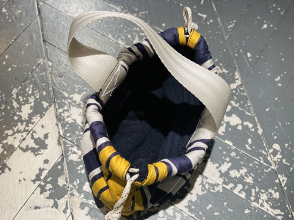 画像4: SALE20%OFF!! PUEBCO shirt fabric drawstring bag (4)