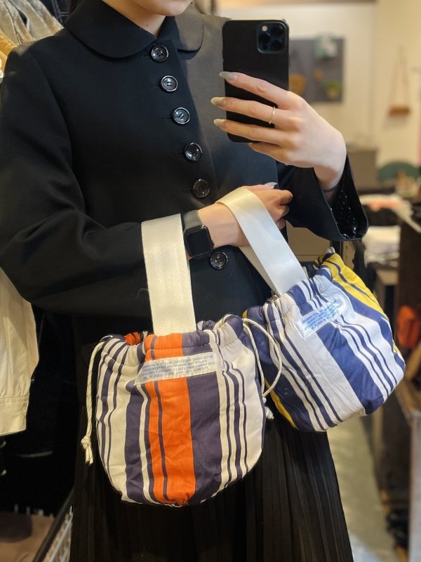 画像7: SALE20%OFF!! PUEBCO shirt fabric drawstring bag (7)