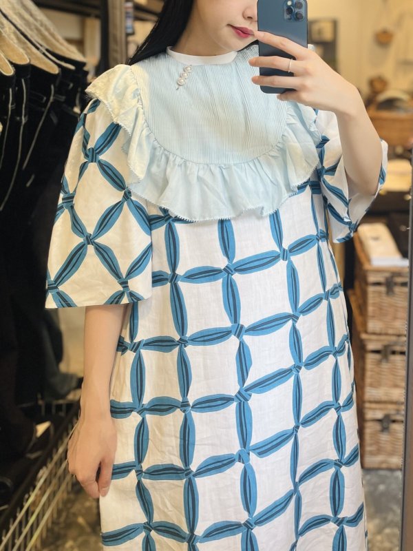 画像19: ◯ solmio ギャザーフレアスリーブドレス (ADS3159:WH) (19)