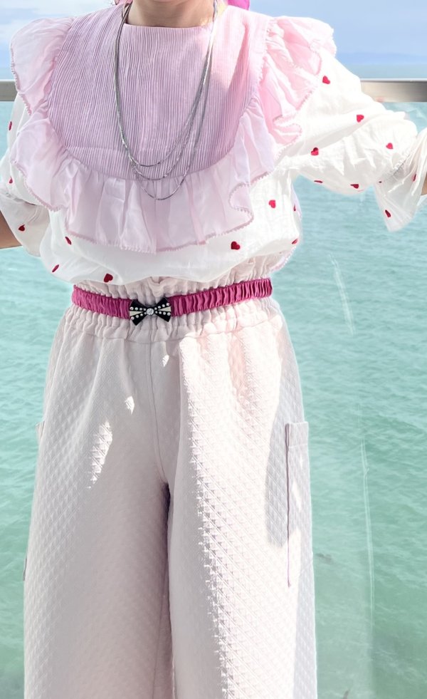 画像17: 3 ET DEMI original キルティングマトラッセジャガード ウエストシャーリングパンツ (PK) (17)