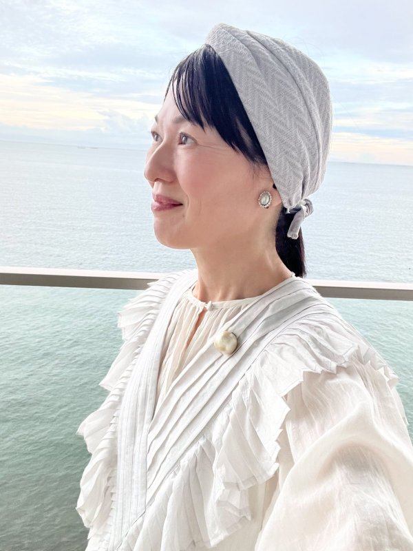 画像14: Khadi Silk Tuck Ruffle Collar (WH) (14)