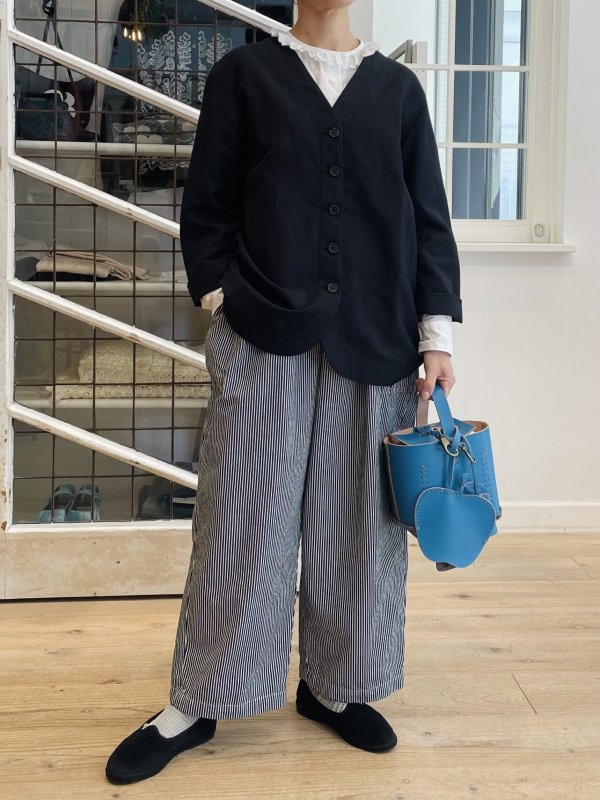 画像13: 10OZデニムギャザーPT (252-3383:ST) (13)