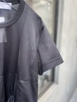 画像4: エステルトリコット×ナイロンチュールカットソー (BK) (4)