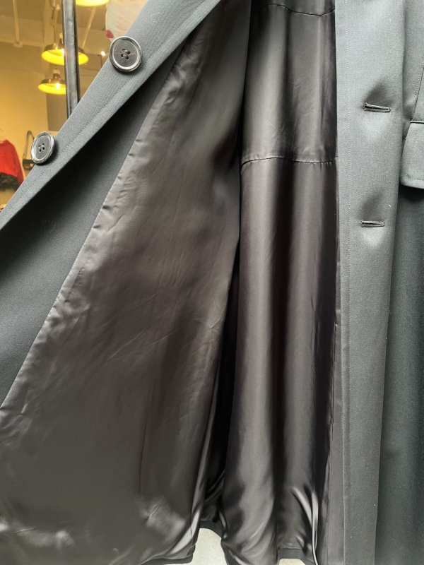 画像5: ウールギャバ後染コート(BK) (5)