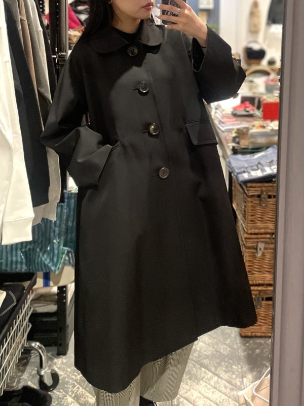 画像6: ウールギャバ後染コート(BK) (6)