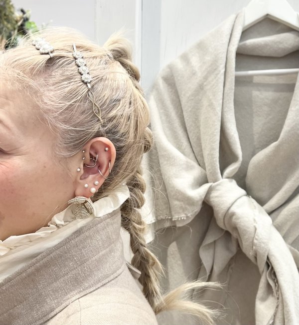 画像8: pearl×crystal hair pin (30737) (8)