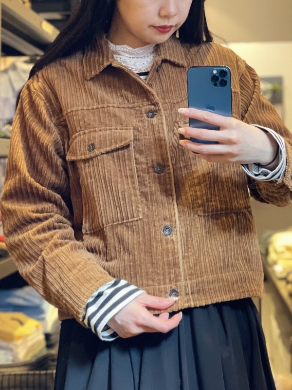 画像13: SALE25%OFF!! Corduroy Work JK (BK) (13)
