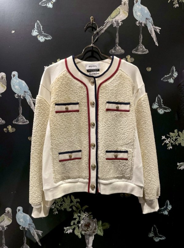 画像1: SALE25%OFF!! 裏毛ボアブルゾン (EC) (1)