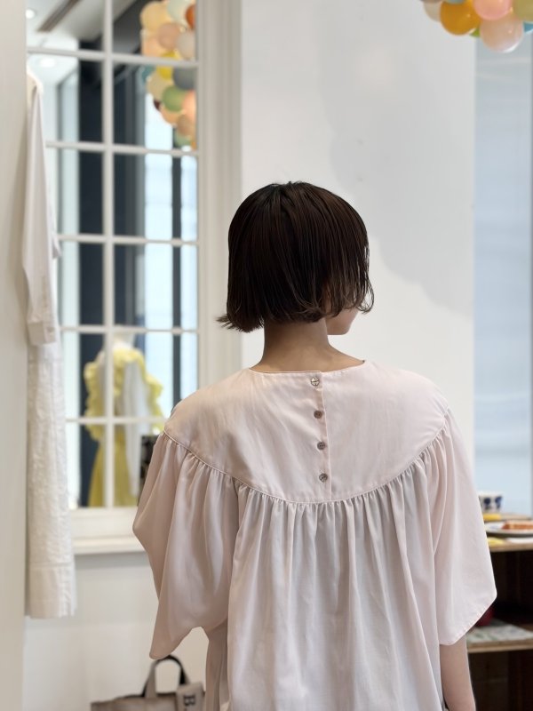 画像12: light wind ヨークギャザーブラウス (AES1428:BK) (12)