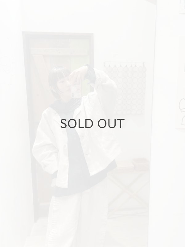 画像16: Khadi Linen Tuck Collar Blouse (CH) (16)