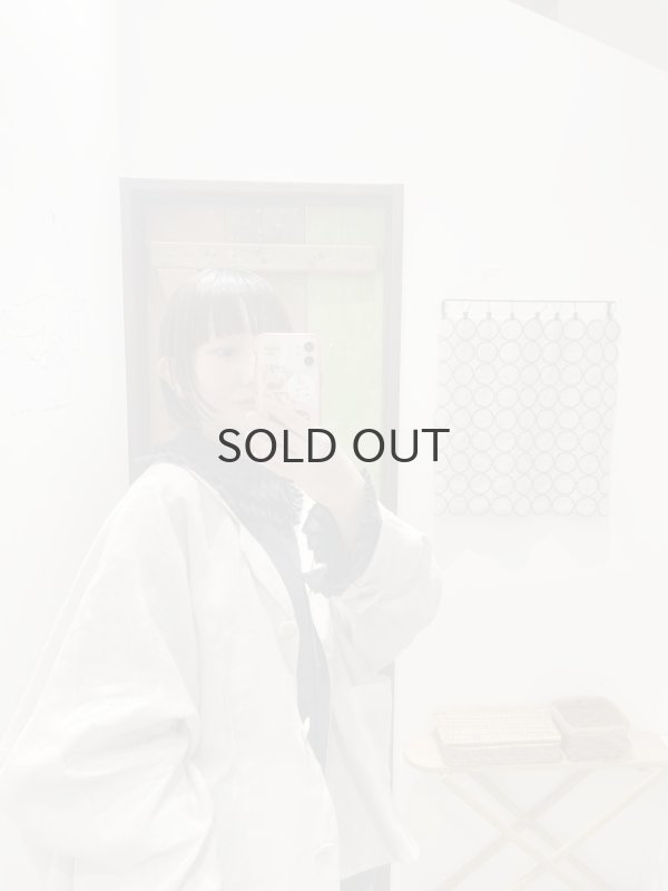 画像15: Khadi Linen Tuck Collar Blouse (CH) (15)