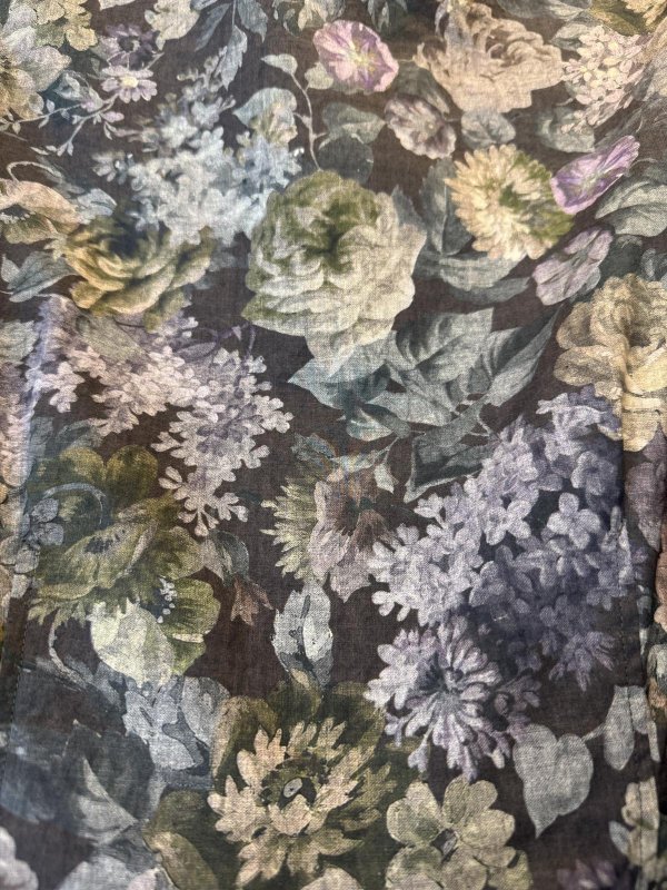 画像7: forest flower cotton print blouse (BR) (7)