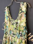 画像3: blossom garden cupro print top (GR) (3)