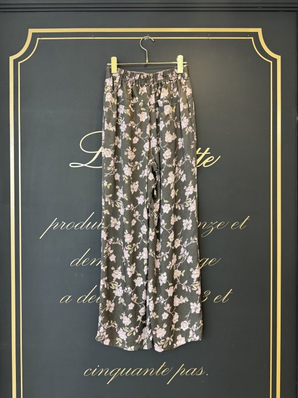 画像2: room flower curpa print pants (BR) (2)