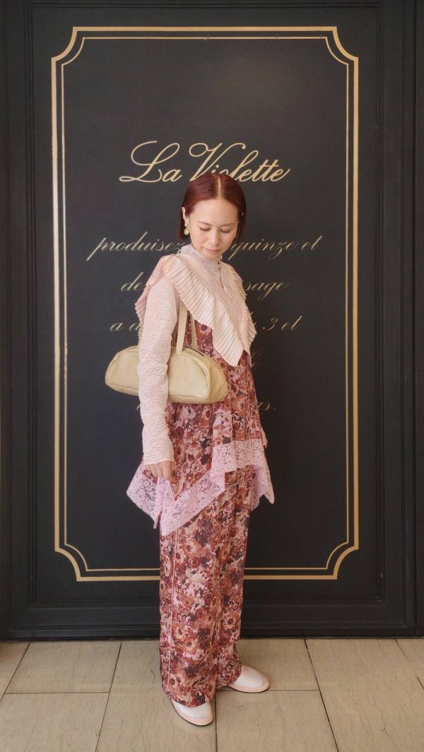 画像8: blossom garden curpo print pants (BR) (8)