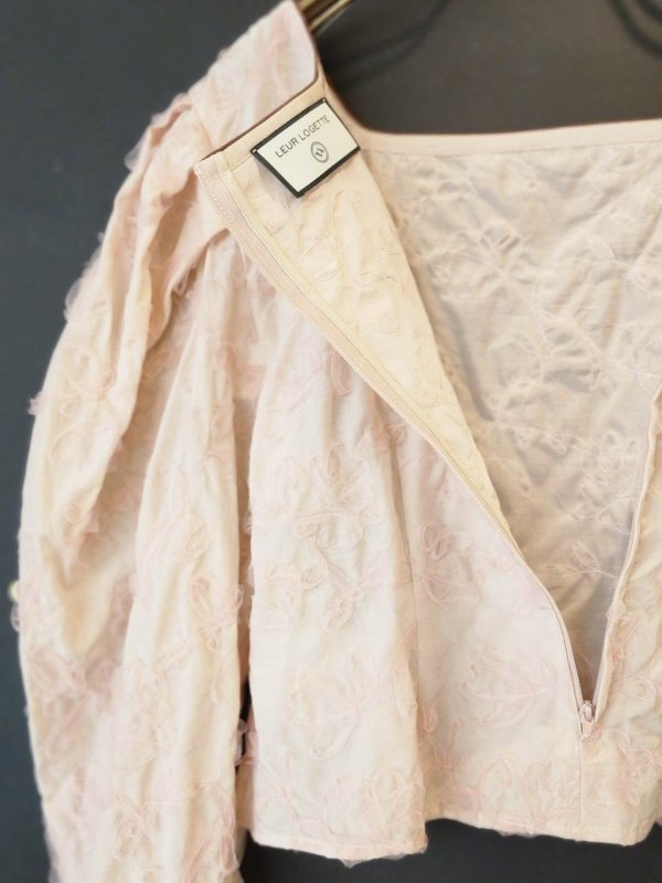 画像8: flower tulle embroidery top (BG) (8)