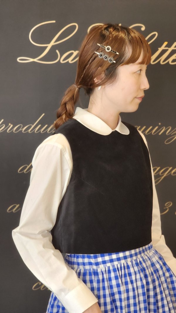 画像12: jet&pearl hair pin (30975) (12)