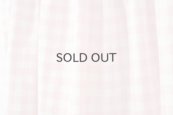 画像4: 別注!! ギンガムチェック・ギャザーロングスカート (PK/WH) (4)