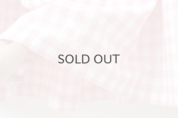 画像5: 別注!! ギンガムチェック・ギャザーロングスカート (PK/WH) (5)