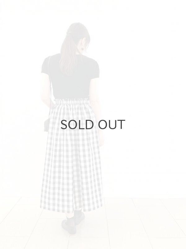 画像8: 別注!! ギンガムチェック・ギャザーロングスカート (PK/WH) (8)
