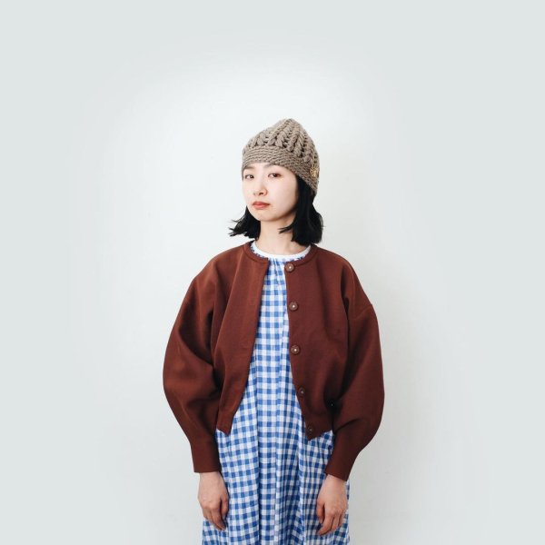 画像11: 別注!! AMOSSAミラノリブ BIGパフスリーブカーディガン (LV:07) (11)