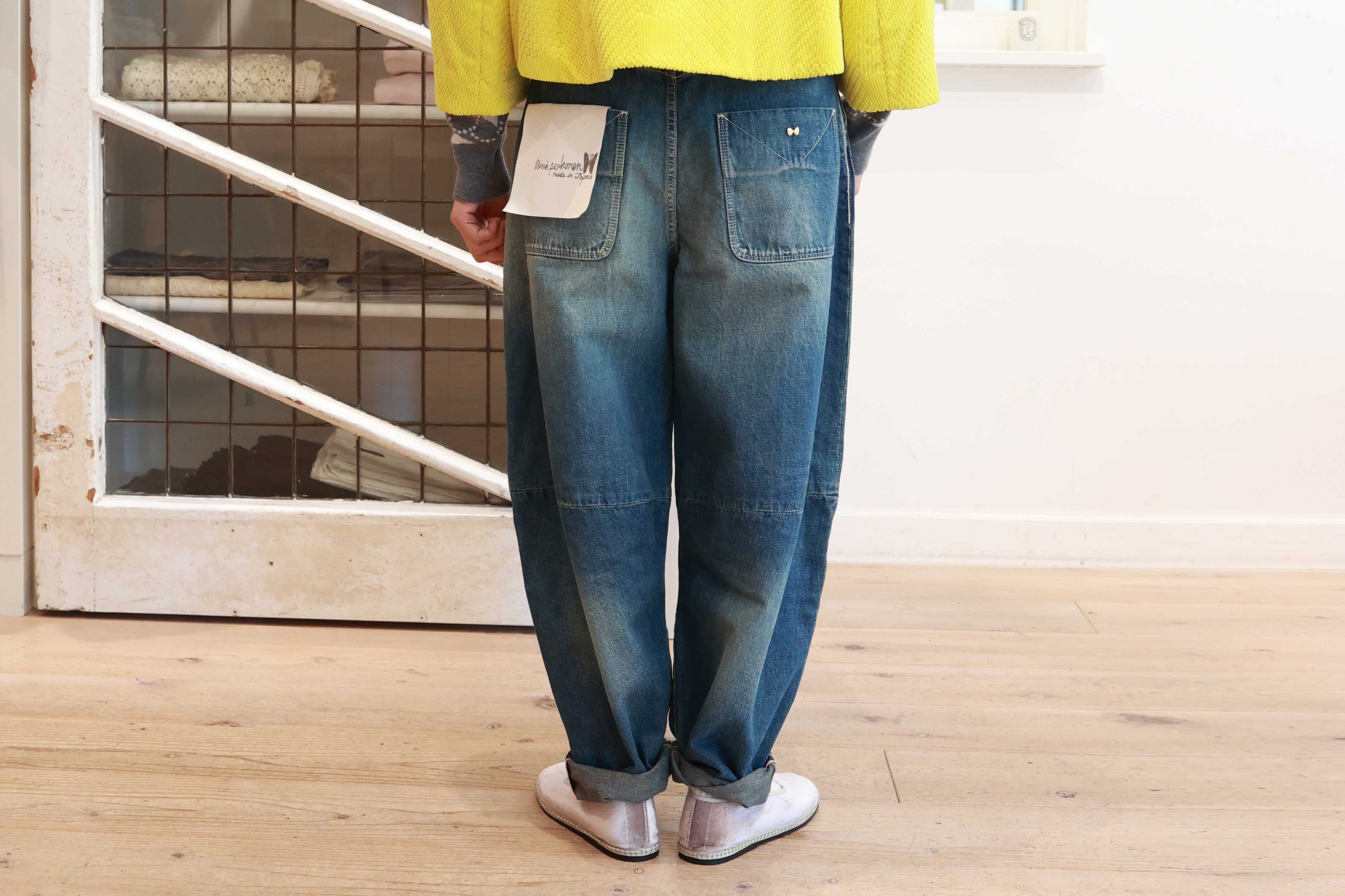 ミナペルホネンのデニムeveryday mina perhonen every day ニーパネルデニム