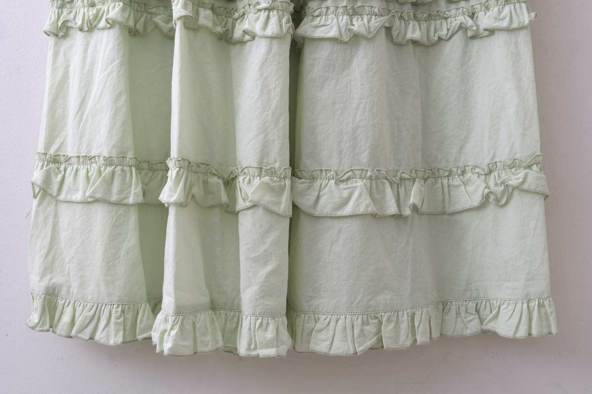 fig London    DECO skirt    フリルスカート　黒 fig London DECO skirt フリルスカート 黒 - レディース