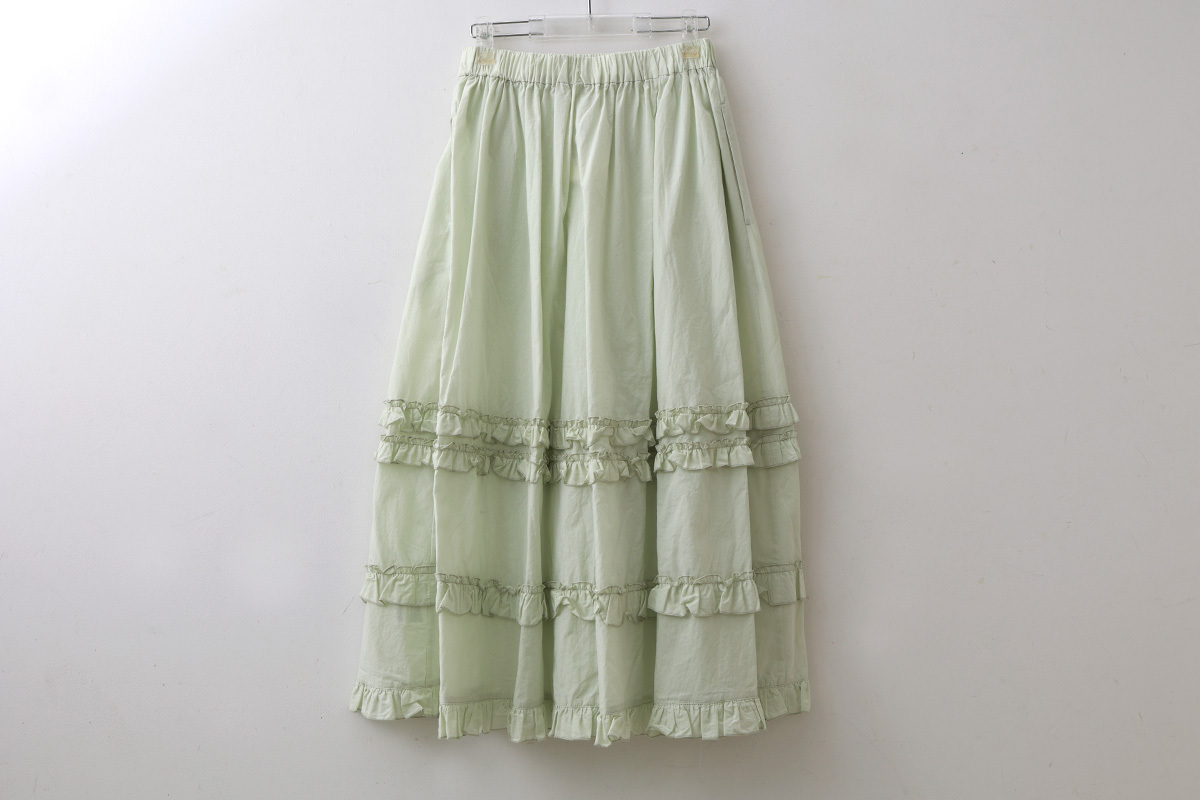 fig London uneven skirt グリーン fig London（フィグロンドン）の「uneven skirt（スカート