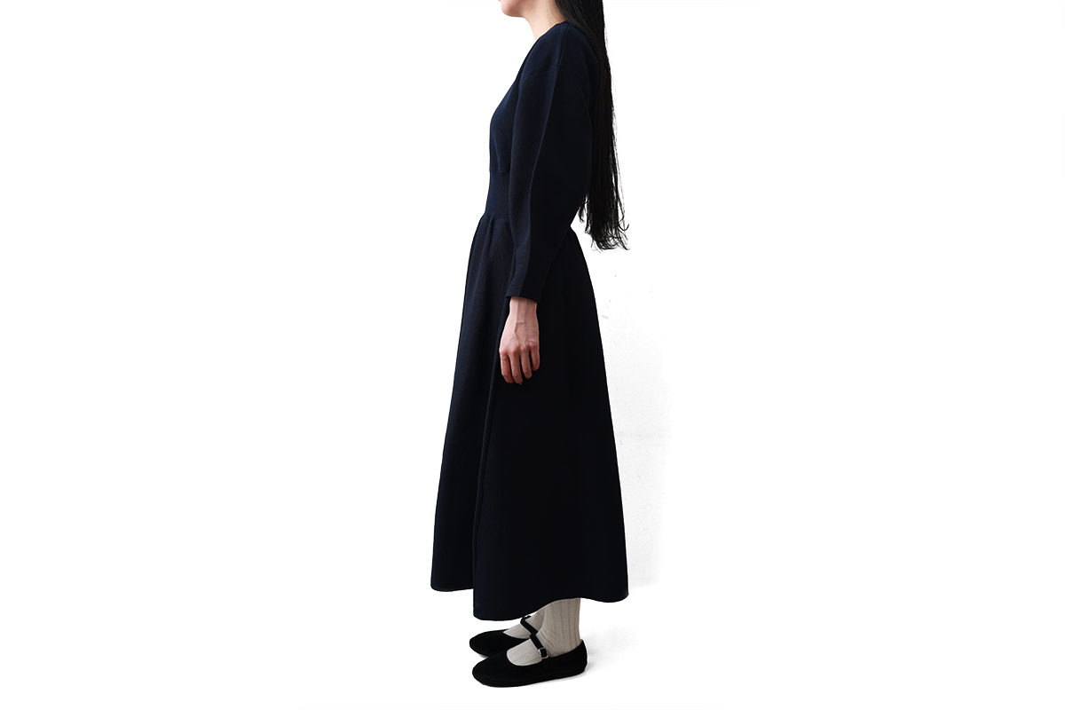 SOBRE❗️ 襟付きプリントミディアムワンピース Dot and Stripes CHILD WOMAN 別注!! AMOSSAミラノリブ フレア