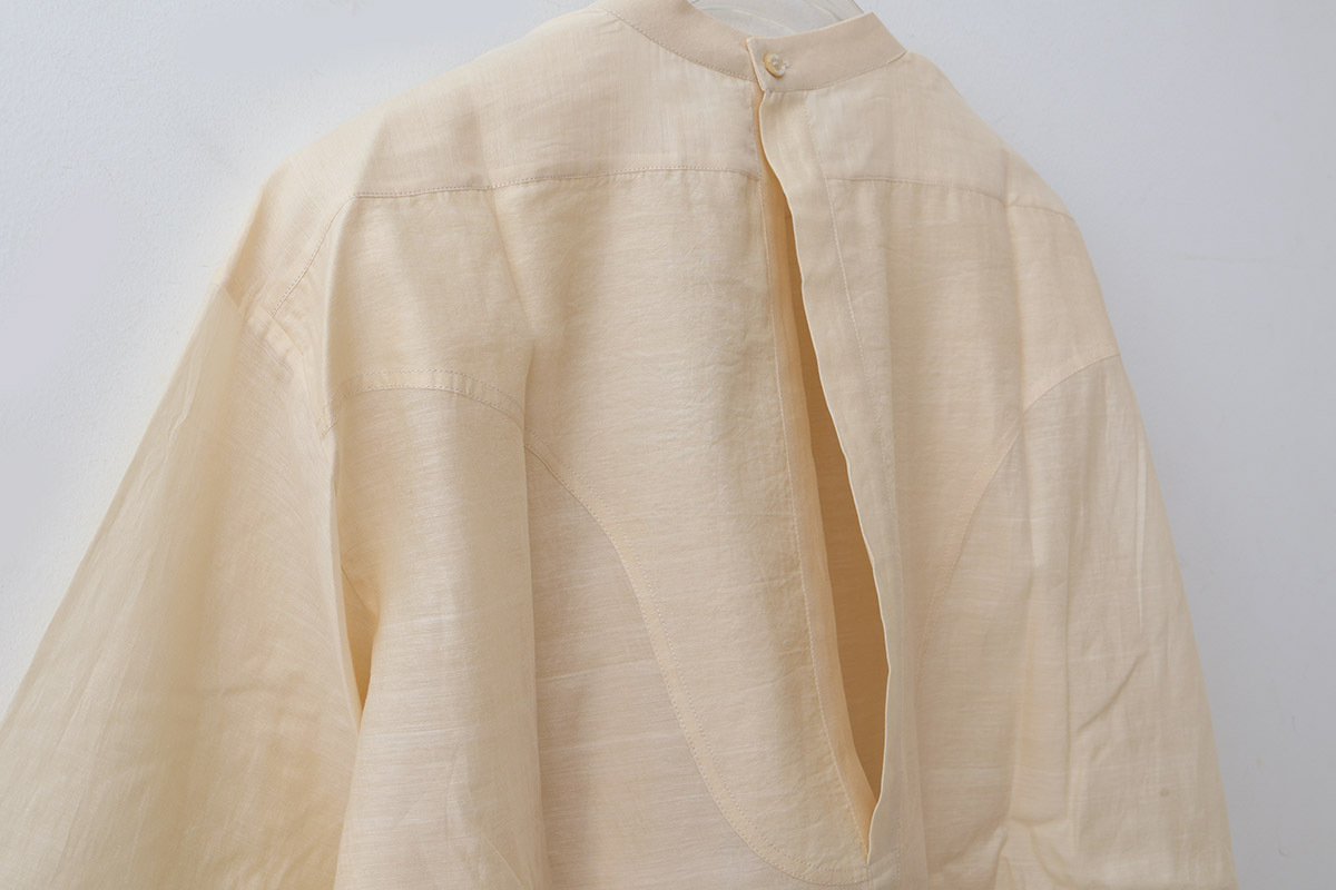 Khadi Cotton Silk Pintuck Long Blouse (EC)