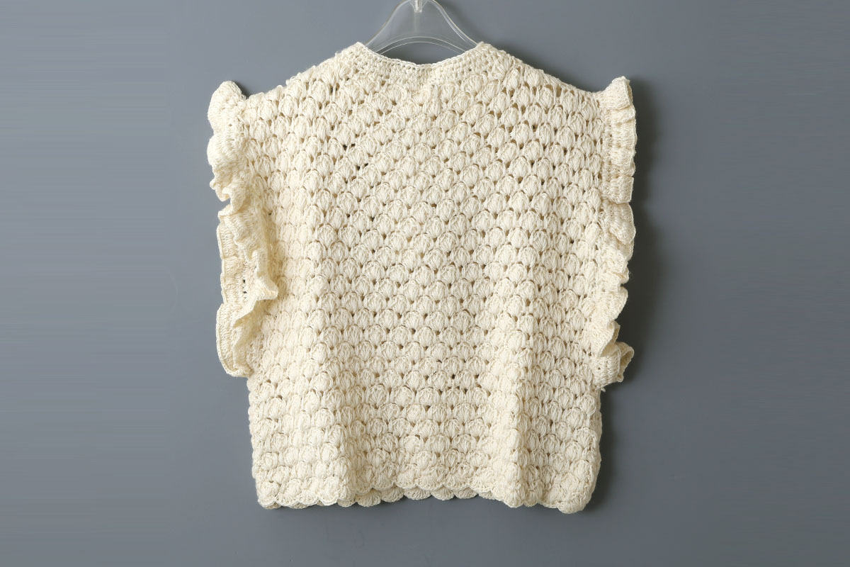 【即完売】BUNON Hand Crochet Gilet 今期即完売】BUNON Hand Crochet Gilet 値引中
