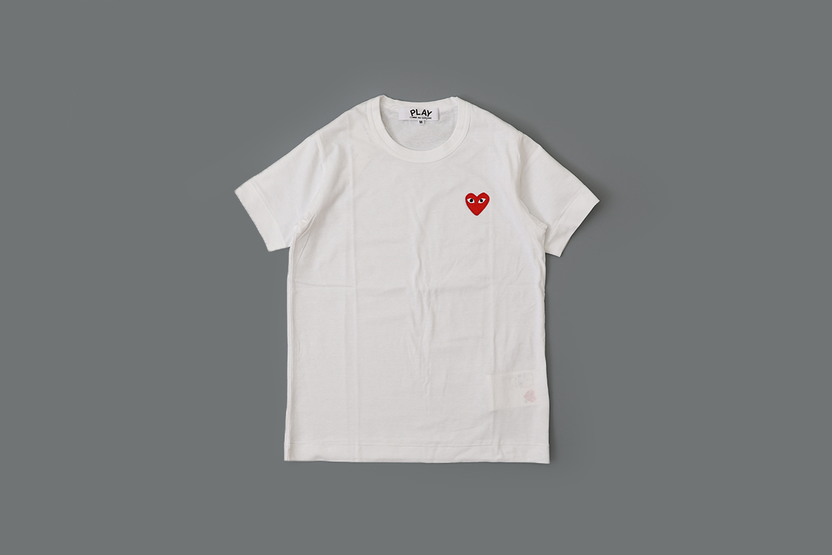 PLAY COMME des GARCONS 【Women's】 T-SHIRT RED HEART (WH)