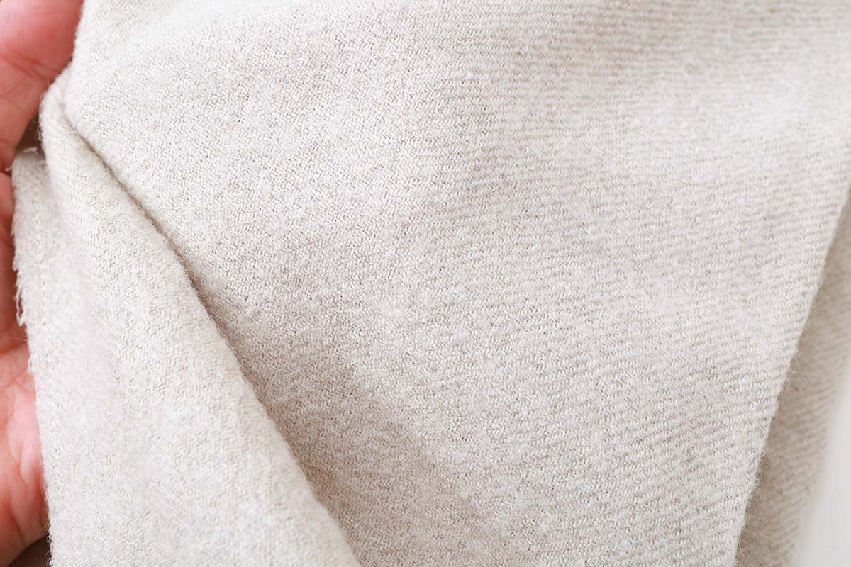 Honnet オネット Wide Stole C/W Washed Twill