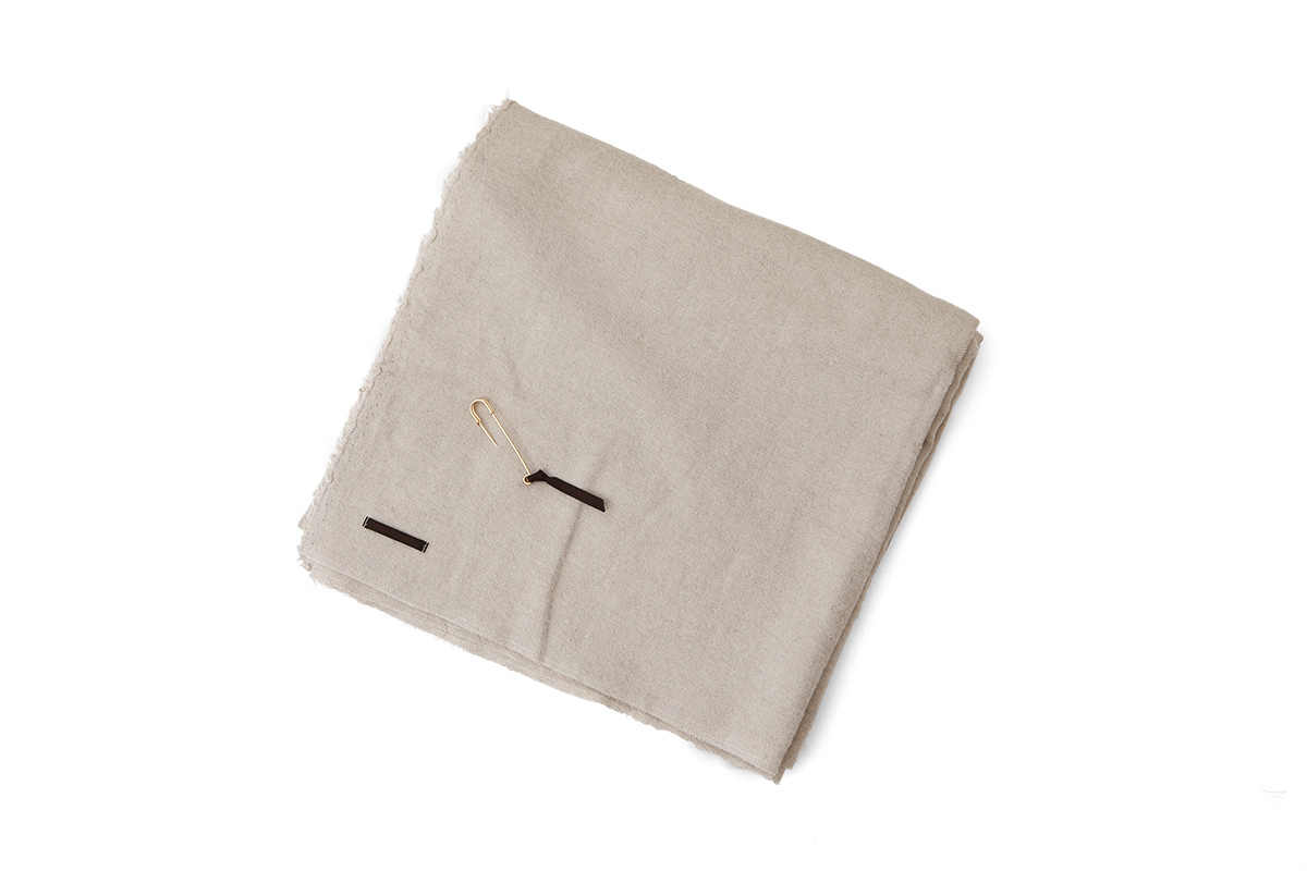 Honnete（オネット） Washed Twill Wide Stole Honnet オネット Wide Stole C/W Washed Twill