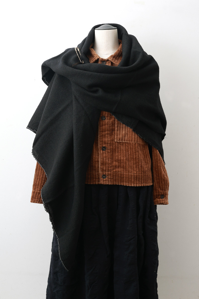 Honnete（オネット） Washed Twill Wide Stole Honnet オネット Wide Stole C/W Washed Twill