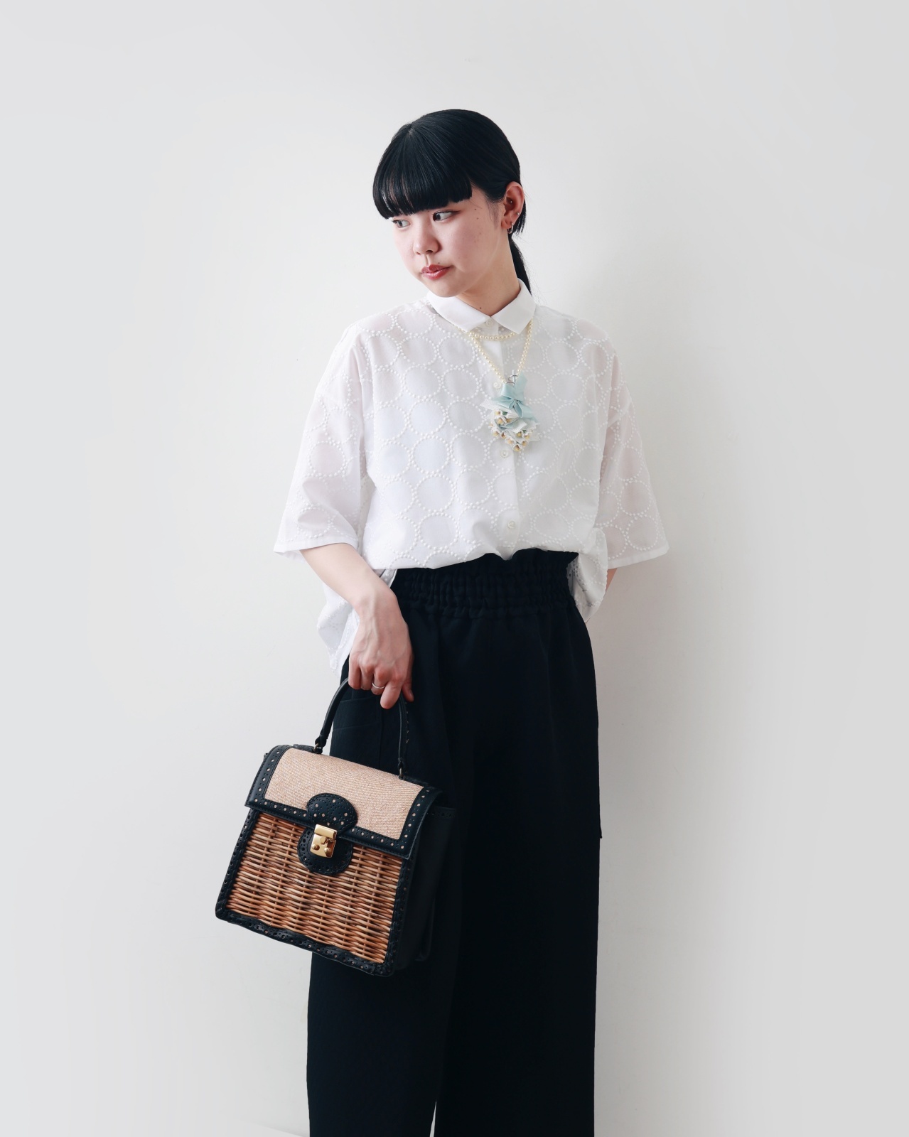 mina perhonen / fun ブラウス / blue / 90,100 | crecer