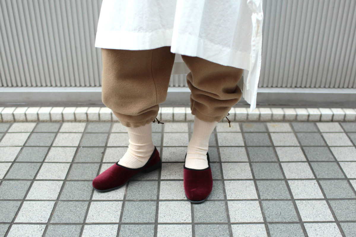 JAVERFLEX ジャバフレックス ベルベットスリッポンシューズ