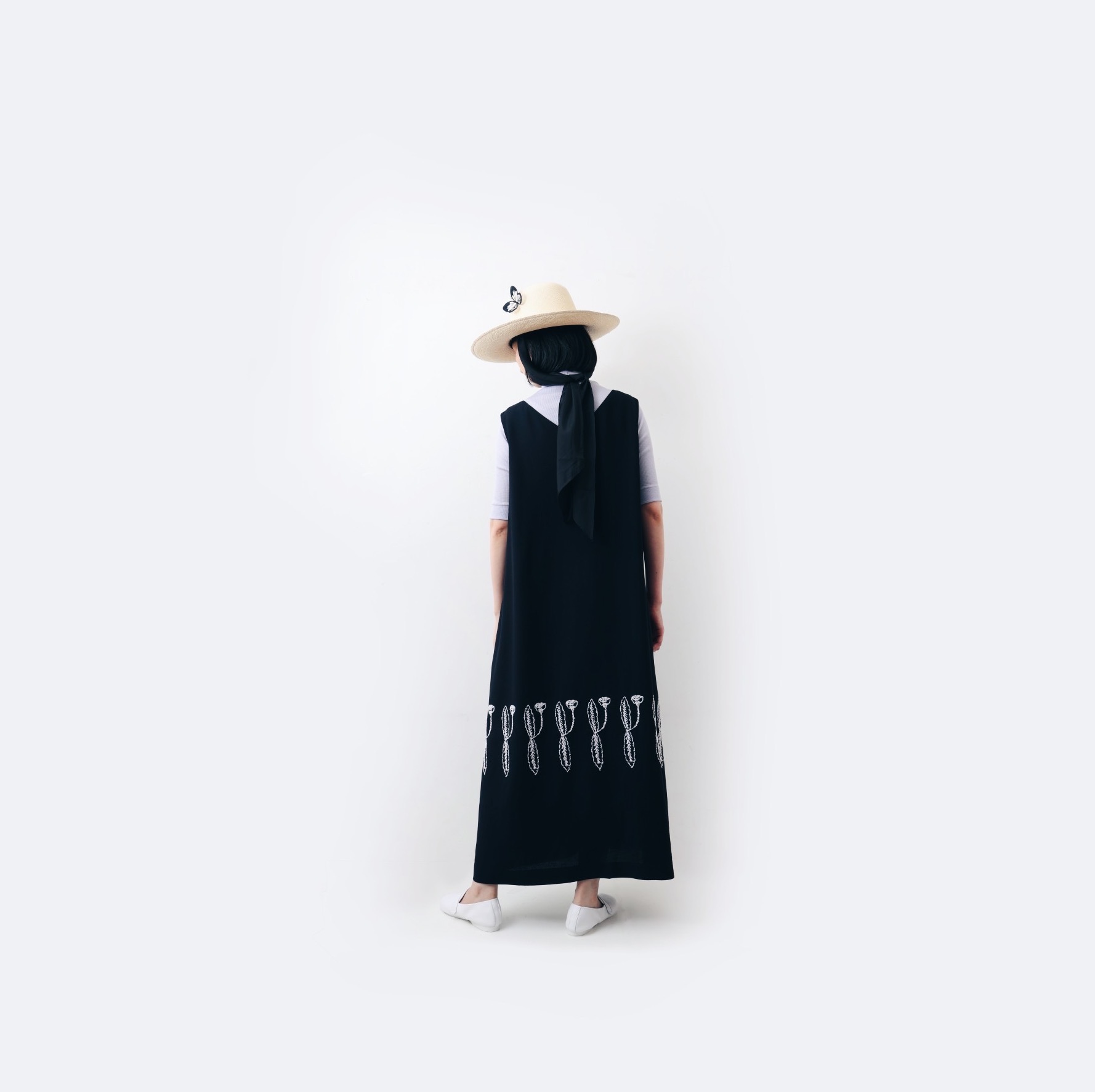 développé ロングノースリーブドレス (ABS3976:DNV)