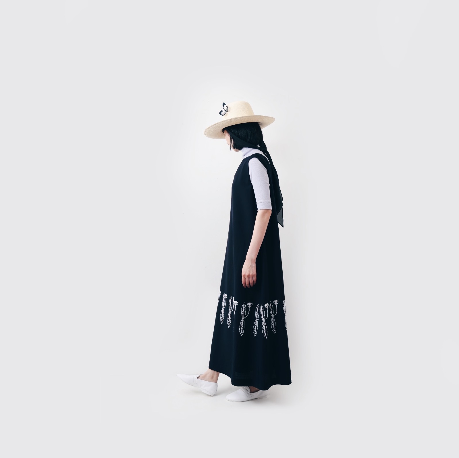 mina perhonen ミナぺルホネン développé ロングノースリーブドレス